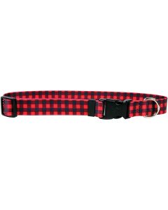 Yellow Dog Design Yellow Dog Collar Extra Small 8"-12"-Buffalo Plaid Red