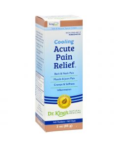 King Bio Homeopathic Acute Pain Relief Cream - 3 oz