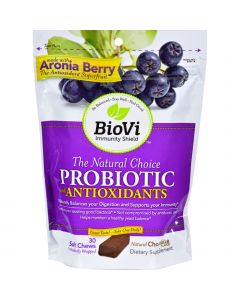 BioVi Probiotic - Antioxidant Blend - Natural Chocolate - 30 Soft Chews