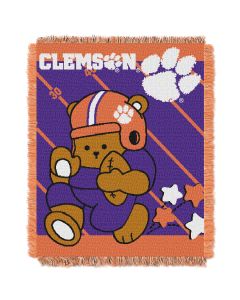 The Northwest Company Clemson  College Baby 36x46 Triple Woven Jacquard Throw - Fullback Series