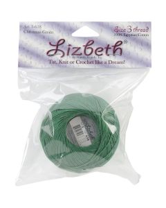 Handy Hands Lizbeth Cordonnet Cotton Size 3-Christmas Green