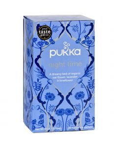 Pukka Herbal Teas Tea - Organic - Night Time - 20 Bags - Case of 6