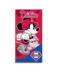 The Northwest Company Phillies 30"x60" Mickey Beach Towel (MLB) - Phillies 30"x60" Mickey Beach Towel (MLB)