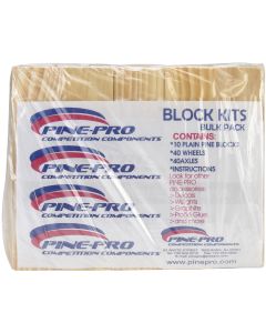 Pinepro Pine Car Derby Kits Bulk Pack-Block