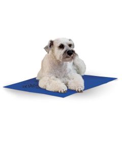 Coolin Pet Pad - K&H Pet Products Cool Bed III Thermoregulating Pet Bed Medium Blue 22" x 32" x 0.5"