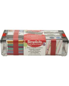 Wrights Divided Magnetic Container 7.3"X1.9"X3.6"-