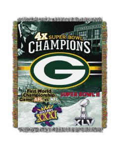 The Northwest Company Packers  "Commemorative" 48x60 Tapestry Throw