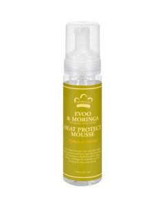 Nubian Heritage Mousse - Heat-Protect - Evoo and Moringa - 7.5 oz