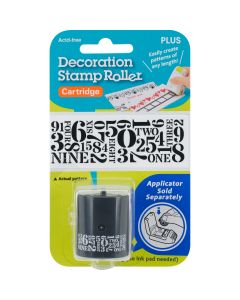Plus Corporation Decoration Stamp Roller-Numbers