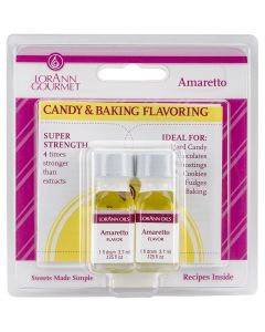 Lorann Oils Candy & Baking Flavoring .125oz 2/Pkg-Amaretto