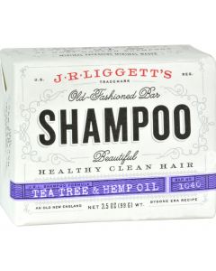 J.R. Liggett's Old-Fashioned Bar Shampoo Tea Tree and Hemp Oil Formula - 3.5 oz
