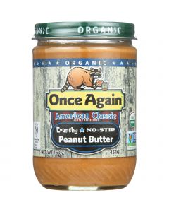 Once Again Peanut Butter - Organic - Crunchy - American Classic - 16 oz - case of 12
