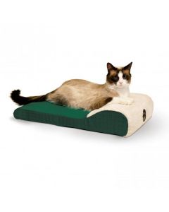 K&H Pet Products Ultra Memory Chaise Pet Lounger Red 14"  x 22" x 4"