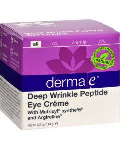 Derma E Peptides Plus Wrinkle Reverse Eye Creme - 14 g - 0.5 oz