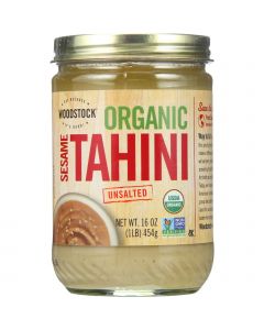 Woodstock Tahini - Organic - Sesame - Unsalted - 16 oz - case of 12