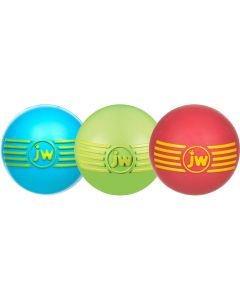 Petmate JW Isqueak Ball Dog Toy Medium Assorted 2.75" x 2.75" x 5"