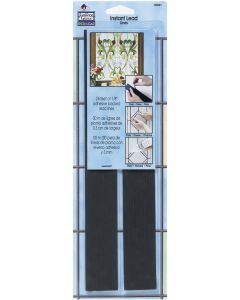 Plaid:Craft Gallery Glass Instant Lead Lines 12" 24/Pkg-Black .125" Thick