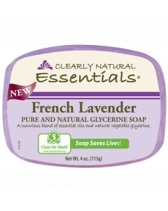 Clearly Natural Glycerin Bar Soap - French Lavender - 4 oz
