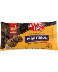 Enjoy Life Baking Chocolate - Mini Chips - Semi-Sweet - Gluten Free - 10 oz - case of 12
