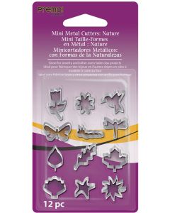 Polyform Premo Sculpey Mini Metal Cutters 12/Pkg-Nature