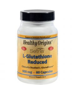 Healthy Origins Setria L-Glutathione Reduced - 500 mg - 60 Capsules