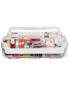 DEFLECTO Caddy Organizer W/Small, Medium & Large Compartments-White