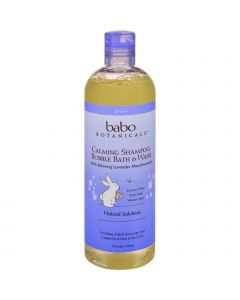Babo Botanicals Shampoo Bubblebath and Wash - Calming - Lavender - 15 oz