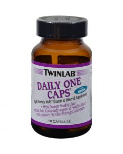 Twinlab Daily One Caps with Iron - 60 Capsules