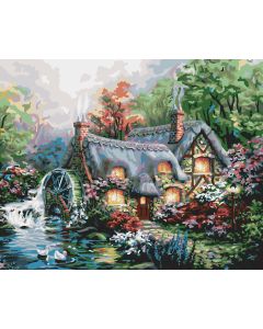 Plaid:Craft Paint By Number Kit 16"X20"-Cottage Mill