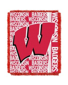 The Northwest Company Wisconsin College 48x60 Triple Woven Jacquard Throw - Double Play Series