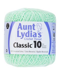 Coats Crochet Aunt Lydia's Classic Crochet Thread Size 10-Mint Green