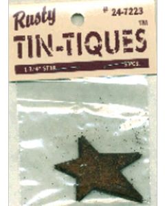 DCC Rusty Tin-Tiques Tin Cutouts-Star 1.75" 3/Pkg