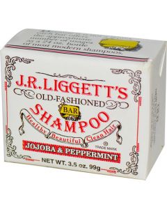 J.R. Liggett's Old Fashioned Bar Shampoo Counter Display - Jojoba and Peppermint - 3.5 oz - Case of 12