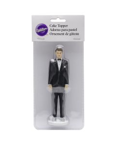 Wilton Cake Topper 5.75"-Groom - Caucasian