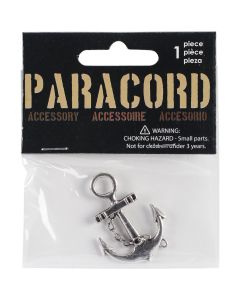 Midwest Design Paracord Charm -Silver Nautical Anchors 2/Pkg