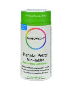 Rainbow Light Prenatal Multivitamin - Petite Mini Tab - 90 Tablets