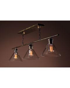 Warehouse of Tiffany Amerie 3-light Black Island Light