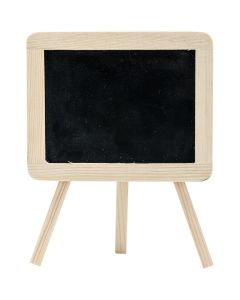 Multicraft Imports Wood Craft DIY Chalkboard Easel 6.25"X4.94"-