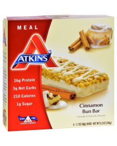 Atkins Advantage Bar Cinnamon Bun - 5 Bars