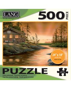 LANG Jigsaw Puzzle 500 Pieces 24"X18"-Cabin On The Narrows