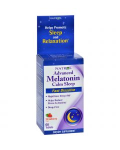 Natrol Advanced Melatonin Plus Fast Dissolve Strawberry - 60 Tablets