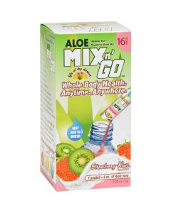 Lily of the Desert Aloe Drink Mix - Mix N Go Strawberry Kiwi - 16 Packets