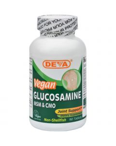 Deva Vegan Vitamins Deva Vegan Glucosamine MSM and CMO - 90 Tablets