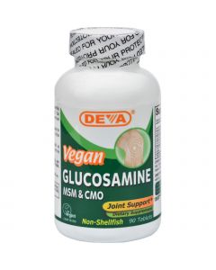 Deva Vegan Vitamins Deva Vegan Glucosamine MSM and CMO - 90 Tablets