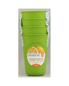 Preserve Reusable Cups Apple Green - 16 oz Each / Pack of 4