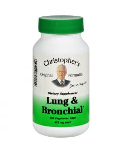 Dr. Christopher's Formulas Dr. Christopher's Lung and Bronchial - 450 mg - 100 Vegetarian Capsules