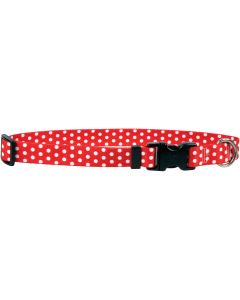 Yellow Dog Design Yellow Dog Collar Large 18"X28"-New Red Polka Dot