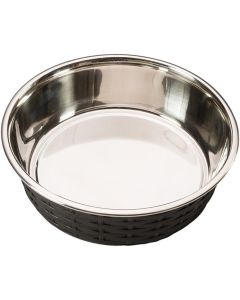 Ethical Pets Soho Basket Weave Dish 55oz-Black