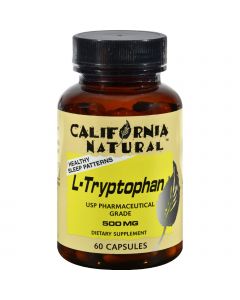 California Natural L-Tryptophan - 500 mg - 60 Capsules