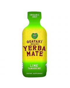Guayaki Organic Yerba Mate Energy Shot - Lime Tangerine - 2 oz - Case of 12